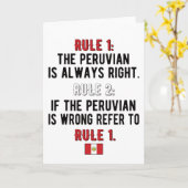 ペルー誇りを持ったルーツペルー国旗ペルー伝統 カード (黄色い花)