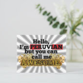 ペルー語だが呼べ素晴らしよ ポストカード (スタンド正面)