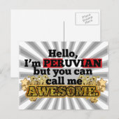 ペルー語だが呼べ素晴らしよ ポストカード (正面/裏面)