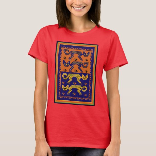 ペルー部族猫 Tシャツ (正面)