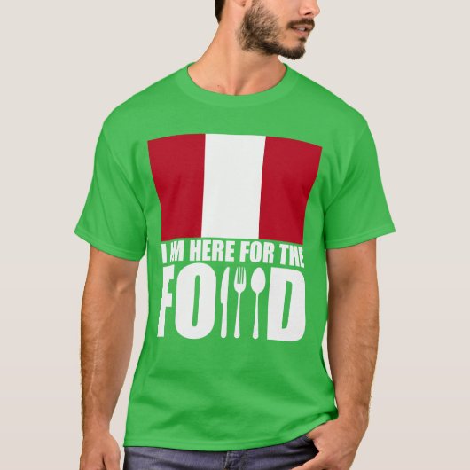 ペルー お土産 食べ物 旅行 少年 Tシャツ (正面)