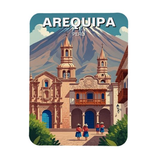 ペルー アレキパ 旅行 マグネット (縦)