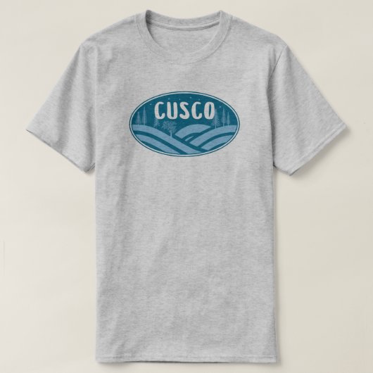 ペルー・クスコのアウトドア Tシャツ (デザイン正面)