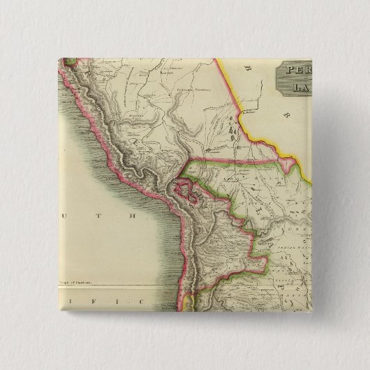 ペルー、チリ、ラプラタ2 缶バッジ (正面)