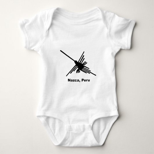 ペルー，ハミングバードナスカ ベビーボディスーツ (正面)