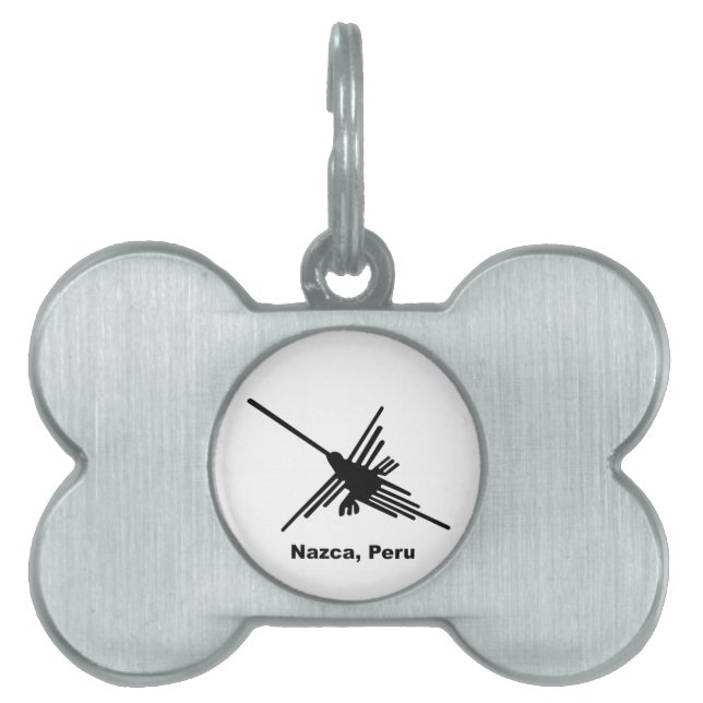 ペルー，ハミングバードナスカ ペットネームタグ (正面)