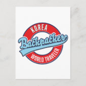 ペルー バックパッカー 世界旅行者 ロゴ ポストカード (正面)
