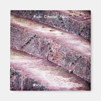 ペルー，ピサック城塞，農業用テラス マグネット