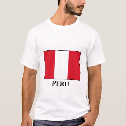 ペルー(ペルーの)国旗 Tシャツ (正面)