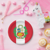 ペルー，ペルー国旗パーティー，誕生日/スポーツ ペーパープレート (パーティー)