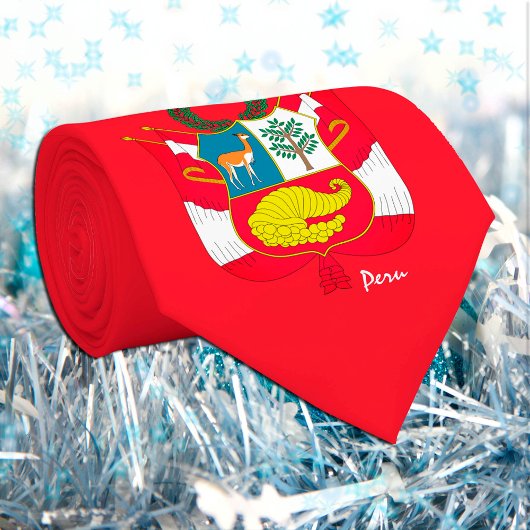 ペルー・ペルー国旗、エンブレム・ビジネス・ファッション ネクタイ