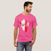 ペルー – ペルー国旗 Tシャツ (正面フル)