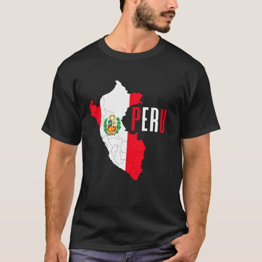 ペルー – ペルー国旗 Tシャツ (正面)