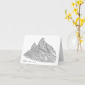 ペルー·マチュピチュ カード (黄色い花)