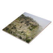 ペルー、マチュピチュ。マチュの古代の城 タイル (側面)