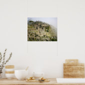 ペルー、マチュピチュ。マチュウの古代の城塞 ポスター (キッチン)