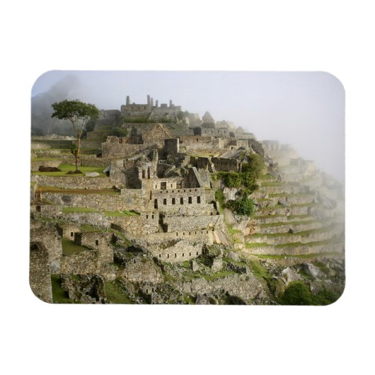 ペルー、マチュピチュ。マチュウの古代の城塞 マグネット (横)