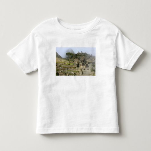 ペルー、マチュピチュ。古代の砦 トドラーTシャツ (正面)
