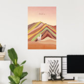 ペルー・ミニマル・トラベルポスター ポスター (ホームオフィス)