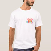 ペルー ランバイエケ 名前とグループ名を追加、クール Tシャツ (正面)