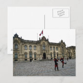 ペルー・リマの警備交代 ポストカード (正面/裏面)