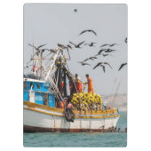 ペルー、ロス·オルガノス。魚釣りボートインロスオルガノス クリップボード (裏面)