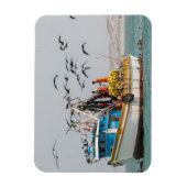 ペルー、ロス・オルガノス。魚釣りボートインロスオルガノス マグネット (縦)