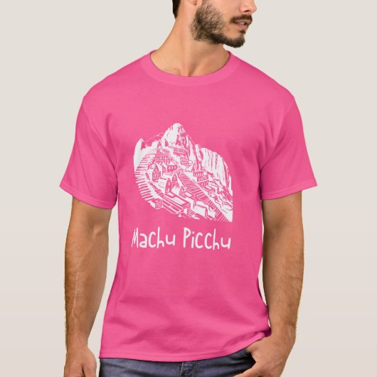 ペルーCUSCOラマお土産マチュピチュ Tシャツ (正面)