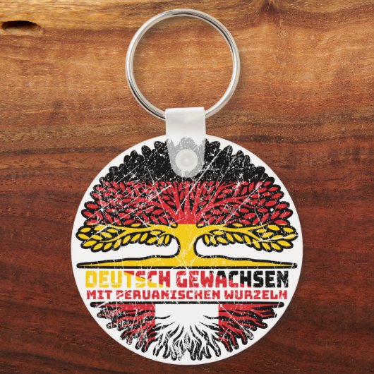 ペルーDeutsch Germany Baum Root キーホルダー (裏面)