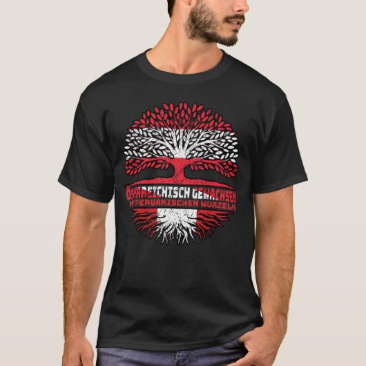 ペルーPeruanisch Esterreichch Esterreich Baum Tシャツ (正面)