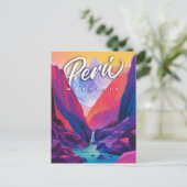 ペル鮮やかー山：旅コンテンポラリー行 ポストカード (スタンド正面)