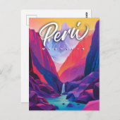 ペル鮮やかー山：旅コンテンポラリー行 ポストカード (正面/裏面)