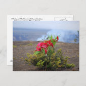 ペレに捧げるハワイアン火山の女神 ポストカード (正面/裏面)