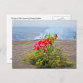 ペレに捧げるハワイアン火山の女神 ポストカード (正面/裏面)