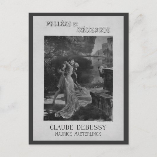 ペレアスとメリサンドオペラ， 1902 ポストカード (正面)