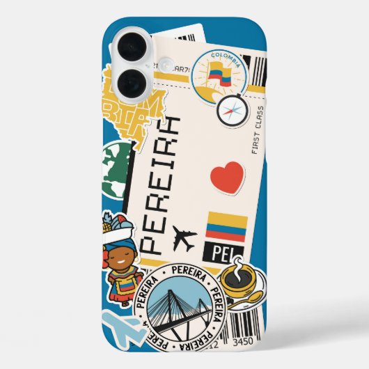 ペレイラ搭乗券トラベルケース Case-Mate iPhoneケース (裏面)