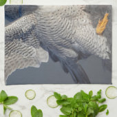 ペレグリン《鳥》ハヤブサはハドソン川沿い キッチンタオル (折り畳み)