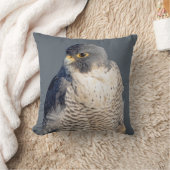 ペレグリン《鳥》ハヤブサはハドソン川沿い クッション (ブランケット)