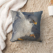 ペレグリン《鳥》ハヤブサアロンザハドソン川 クッション (ブランケット)