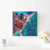 ペレグリン《鳥》ハヤブサウイングオブマーキュリースクエアウォールクロック スクエア壁時計 (ホーム)