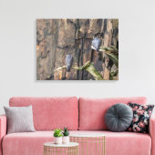 ペレグリン《鳥》ハヤブサオンザロック キャンバスプリント (インサイチュ (リビング))