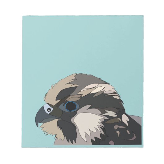 ペレグリン《鳥》ハヤブサバードアート ノートパッド (正面)
