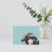 ペレグリン《鳥》ハヤブサバードアート 名刺 (スタンド正面)