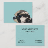 ペレグリン《鳥》ハヤブサバードアート 名刺 (正面/裏面)