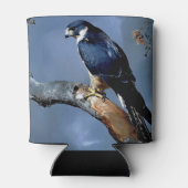 ペレグリン《鳥》ハヤブサワイルドライフアート 缶クーラー (裏面)