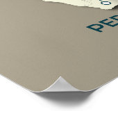 ペレグリン《鳥》ハヤブサ移行マップ – ミニマリスト ポスター (角)