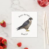 ペレグリン《鳥》ハヤブサ鳥の漫画イラストレーション スタンダードカクテルナプキン (インサイチュ)