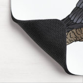 ペレグリン《鳥》ハヤブサ鳥の漫画イラストレーション マウスパッド (コーナー)