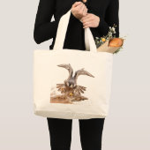ペレグリン《鳥》ハヤブサ ラージトートバッグ (正面(商品))