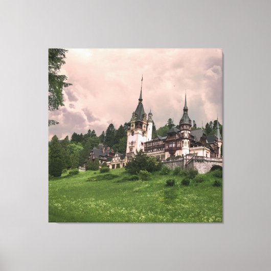 ペレスキャッスルルーマニア キャンバスプリント (正面)